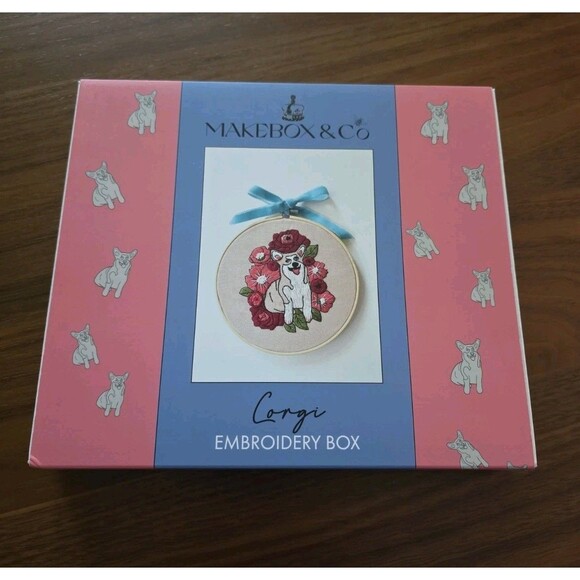 Makebox & Co Other - Makebox & Co~Corgi Embroidery Box~Embroidery Kit~Corgi Dog
